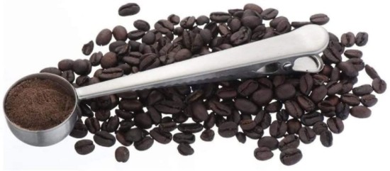  La Cafetiere - Kávémérő kanál, klipszel, rozsdamentes acél