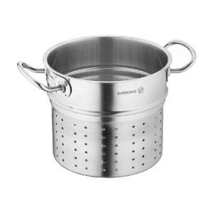 Tésztafőző szita edény, rozsdamentes acél, 20cm/5.1L "Proline" - Korkmaz