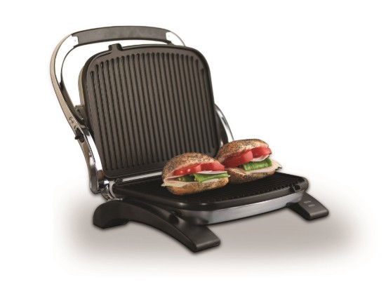 Elektromos grill, 1800W, Inox/Fekete, "Tostkolik" - Korkmaz