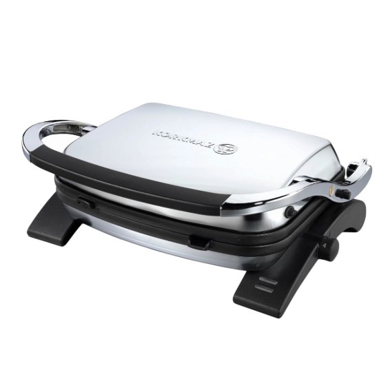 Elektromos grill, 1800W, Inox/Fekete, "Tostkolik" - Korkmaz