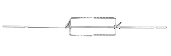 Rotisserie készlet grillsütőhöz, rozsdamentes acél - Zokura