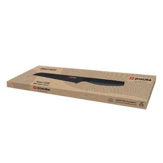 Kenyérvágó kés, rozsdamentes acél, 20 cm - Zokura