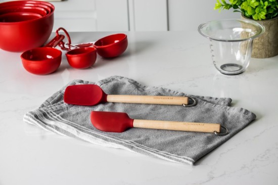 KitchenAid - 2 db Mini Konyhai spatula, szilikon, Empire Red