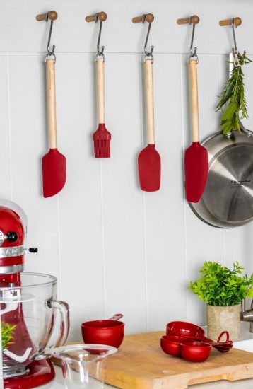  KitchenAid - Kaparó spatula, szilikon, Empire Red