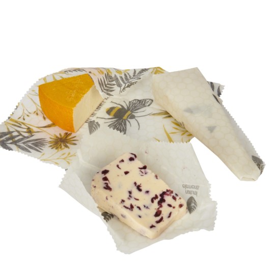 3 db újrafelhasználható élelmiszercsomagolás, méhviasz, Natural Elements termékcsalád – Kitchen Craft