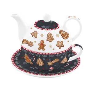 Teás készlet, porcelán, 350 ml, "GINGERBREAD" - Nuova R2S