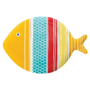  Nuova R2S - "SEA FRIENDS" Porcelán tál, 31 x 21,5 cm