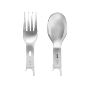 Opinel - "Picnic Plus" 2 db piknik evőeszköz, rozsdamentes acél