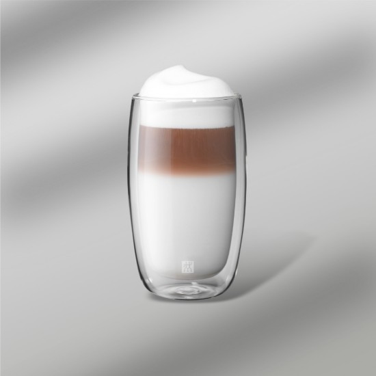2 latte macchiato csészéből álló készlet, duplafalú, üvegből, 350ml, "Sorrento" - Zwilling