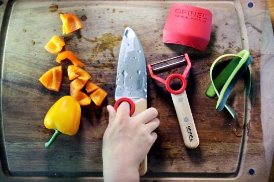 Opinel - "Le Petit Chef" 3 részes gyerek készlet, Red