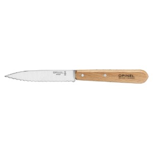  Opinel - "Les Essentiels" N°113 fogazott pengéjű kés, rozsdamentes acél, 10 cm 
