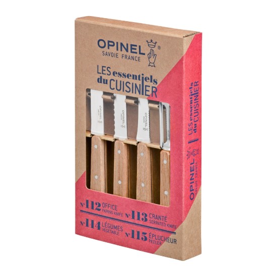 Opinel - "Les Essentiels" 4 db Konyhai kés