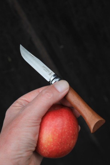 Opinel - "Tradition Luxe" N°08 zsebkés, rozsdamentes acél, 8,5 cm, Walnut