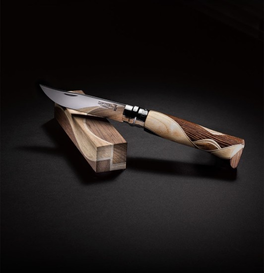 Opinel - "Tradition Luxury" Zsebkés N°08, rozsdamentes acél, 8,5 cm, Chaperon