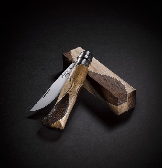  Opinel - "Tradition Luxury" Zsebkés N°08, rozsdamentes acél, 8,5 cm, Chaperon