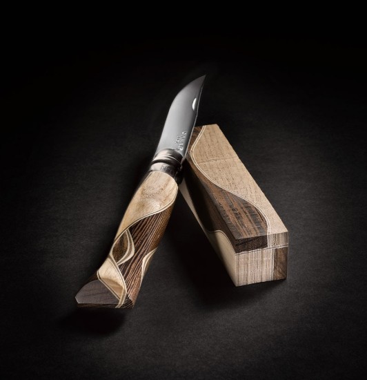  Opinel - "Tradition Luxury" Zsebkés N°08, rozsdamentes acél, 8,5 cm, Chaperon