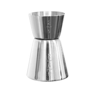 Zokura - Dupla italmérő pohár (jigger), rozsdamentes acél, 20/40ml