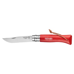 Opinel - "Colorama" N°08 zsebkés, rozsdamentes acél, 8,5 cm, Red  