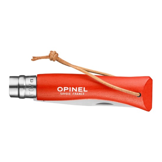 Opinel -  "Colorama" Zsebkés N°07, rozsdamentes acél, 8cm, Orange