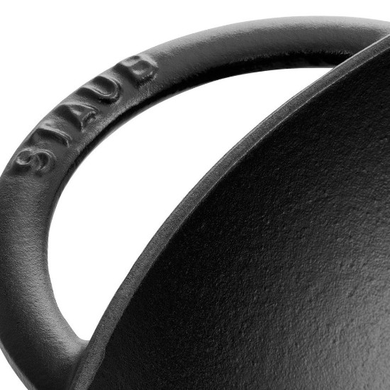 Staub - Wok serpenyő, öntöttvas, 37cm, Fekete