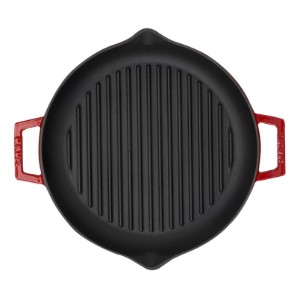 Lava Grill serpenyő 26 cmöntöttvas, piros