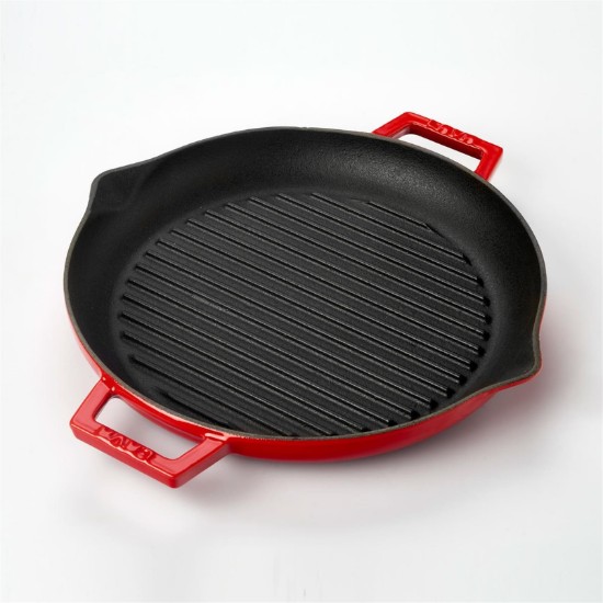 Lava Grill serpenyő 26 cmöntöttvas, piros