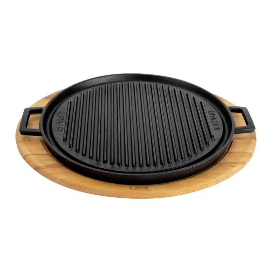 Lava öntvény grillsütő alátéttel 34 cm