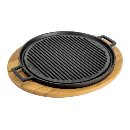 Lava öntvény grillsütő alátéttel 34 cm