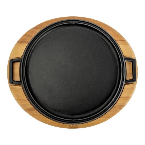 Lava öntvény grillsütő alátéttel 34 cm