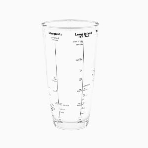 Zokura - Koktélkeverő pohár receptekkel, üveg, 700 ml