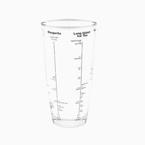 Zokura - Koktélkeverő pohár receptekkel, üveg, 700 ml