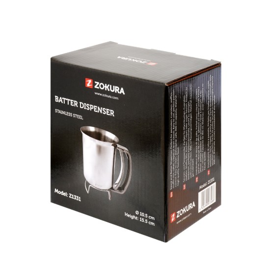 Zokura - Szósz és tészta adagoló rozsdamentes acél, 900ml 