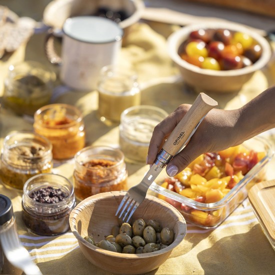 Opinel - "Picnic Plus" 2 db piknik evőeszköz, rozsdamentes acél