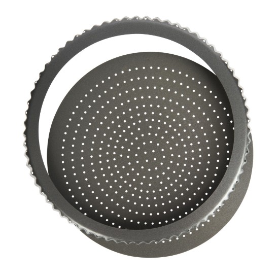 Perforált tapadásmentes sütőforma, acél, 28 cm, "Master Class" - Kitchen Craft