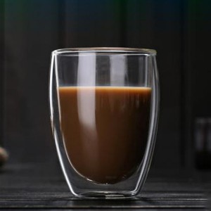 Zokura - 2 db Üveg pohár, dupla falú, 350ml