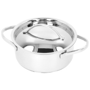 Mini serpenyő fedővel, rozsdamentes acél, 12cm/0,6L, "Mini 3" - Demeyere