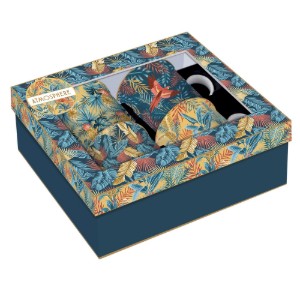 4 db porcelán bögre készlet, 300 ml, "Atmosphere Equatorial" - Nuova R2S