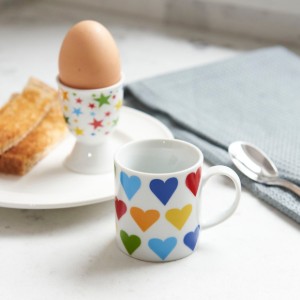 Kitchen Craft eszpresszó csésze, 80 ml, "Hearts"