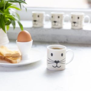 Kitchen Craft eszpresszó csésze "Cat face", 80 ml