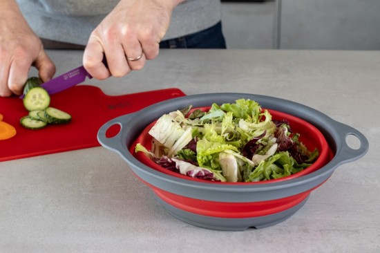 Kitchen Craft szűrő 24 cm, piros
