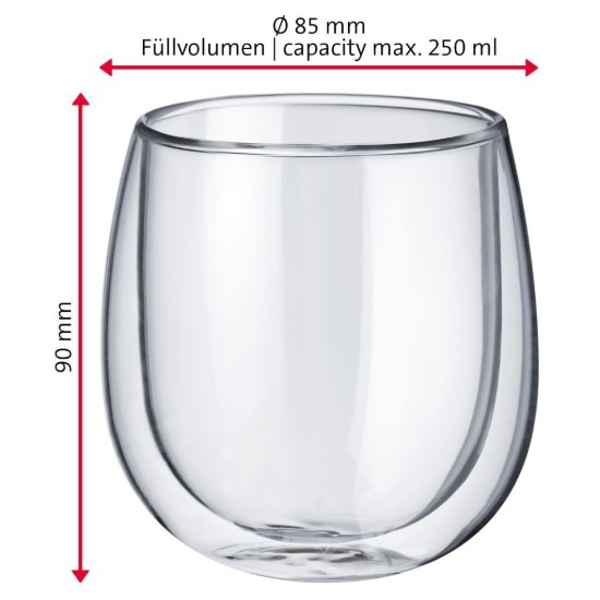 Westmark 2 darabos duplafalú pohár készlet, 250 ml