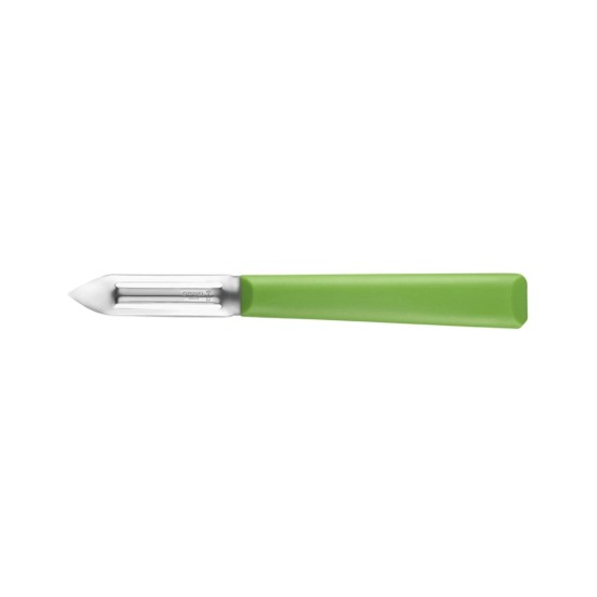Gyümölcs- és zöldséghámozó N°315, rozsdamentes acél, 6 cm, "Les Essentiels", Green - Opinel 