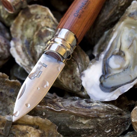 Osztriga kés N°09, rozsdamentes acél, 6,5 cm, "Nomad Cooking", Padouk - Opinel
