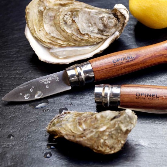 Osztriga kés N°09, rozsdamentes acél, 6,5 cm, "Nomad Cooking", Padouk - Opinel