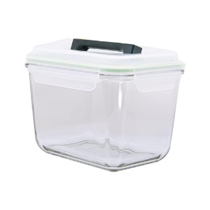 Élelmiszertároló edény fogantyúval, "Handy", 2500 ml, üvegből - Glasslock