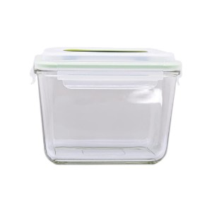 Élelmiszertároló edény fogantyúval, "Handy", 2500 ml, üvegből - Glasslock