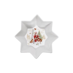 Nuova R2S - 20 cm-es porcelán tál - "KARÁCSONYI EMLÉKEK" motivummal