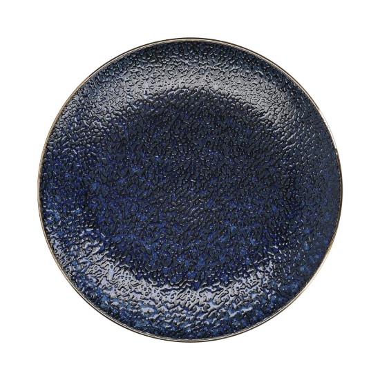 Lapos porcelántányér, 27 cm, "Satori", Indigókék - Mikasa