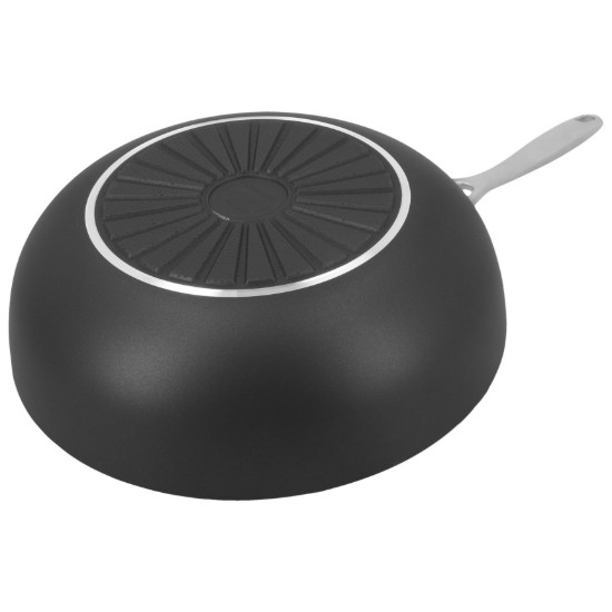3-ply wok serpenyő, alumínium, 28 cm, "Alu Industry Duraslide" - Demeyere