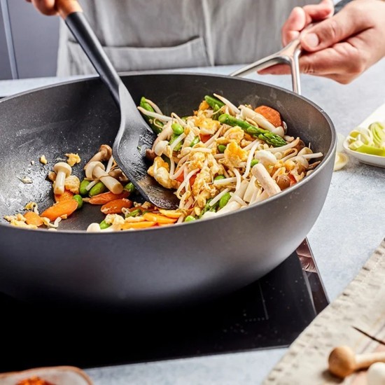 3-ply wok serpenyő, alumínium, 28 cm, "Alu Industry Duraslide" - Demeyere